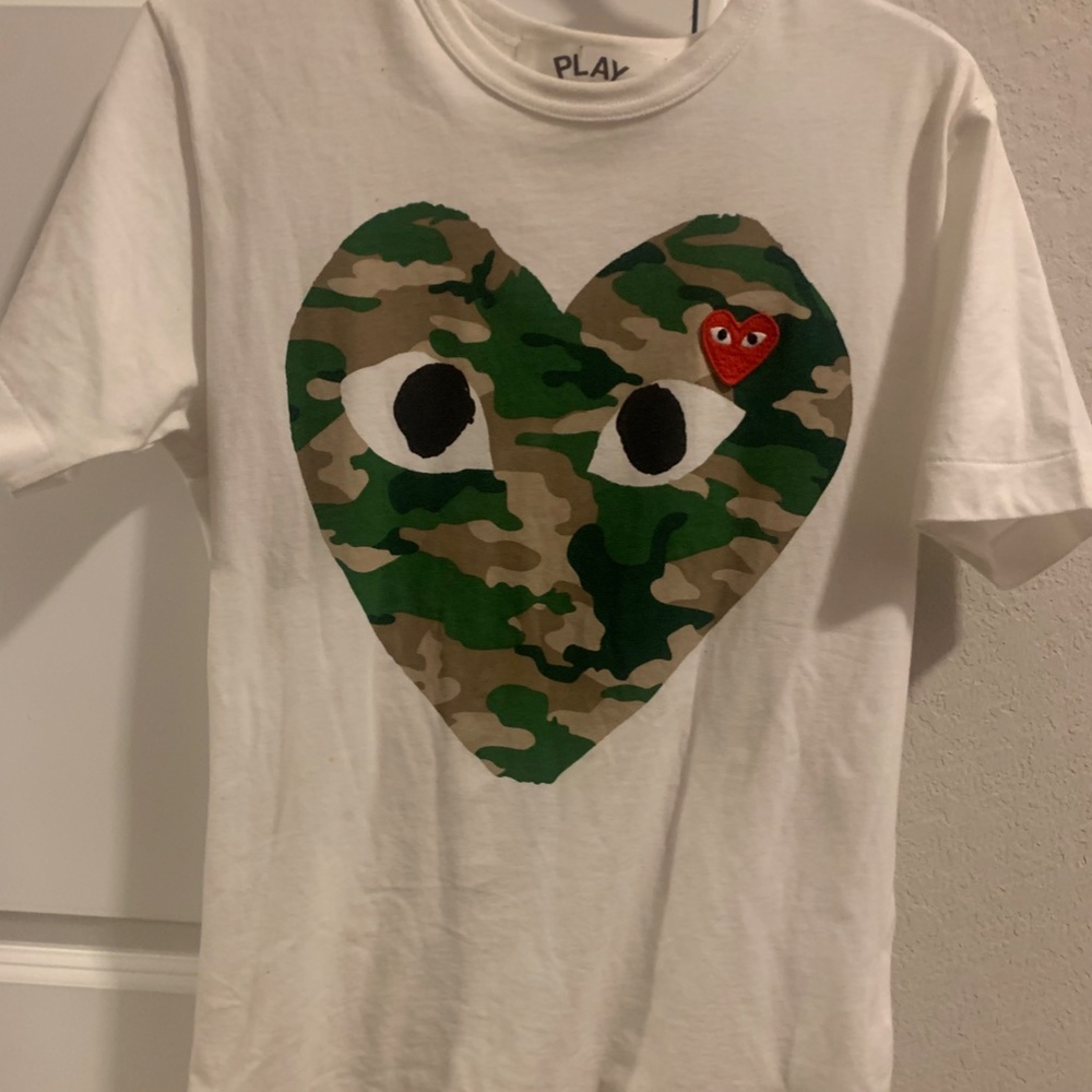 Camo Comme des Garçons Black Heart Tee